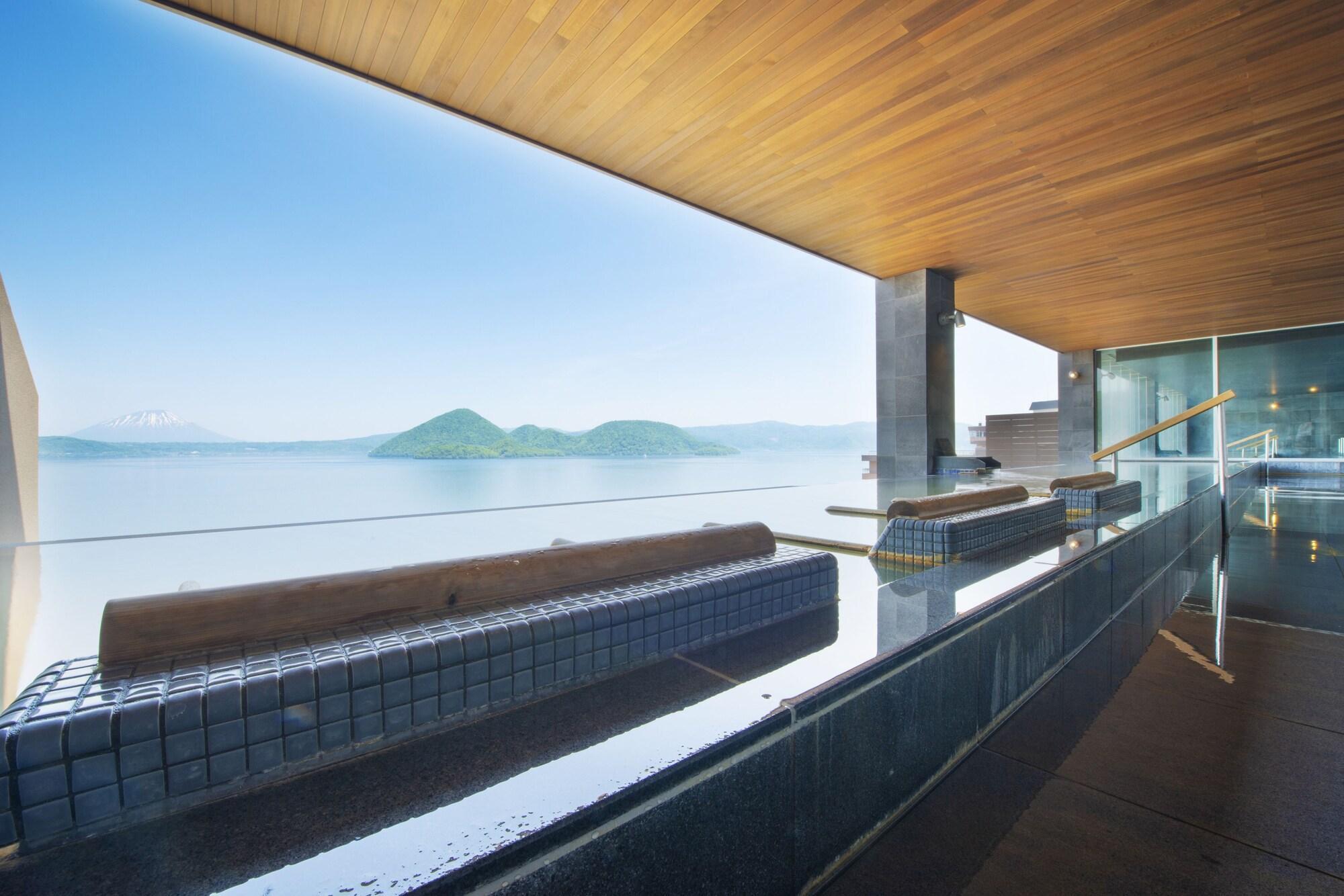 Toyako Manseikaku Hotel Lakeside Terrace Exterior foto